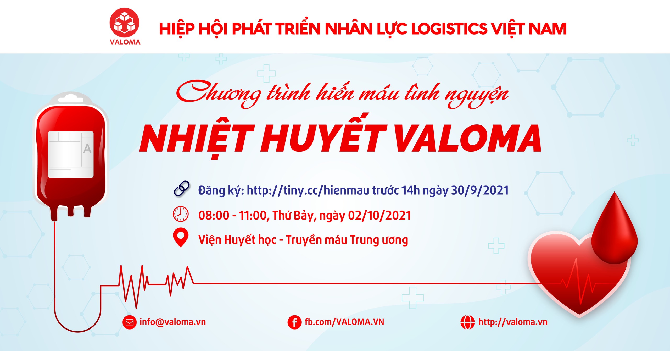Chương trình hiến máu tình nguyện NHIỆT HUYẾT VALOMA