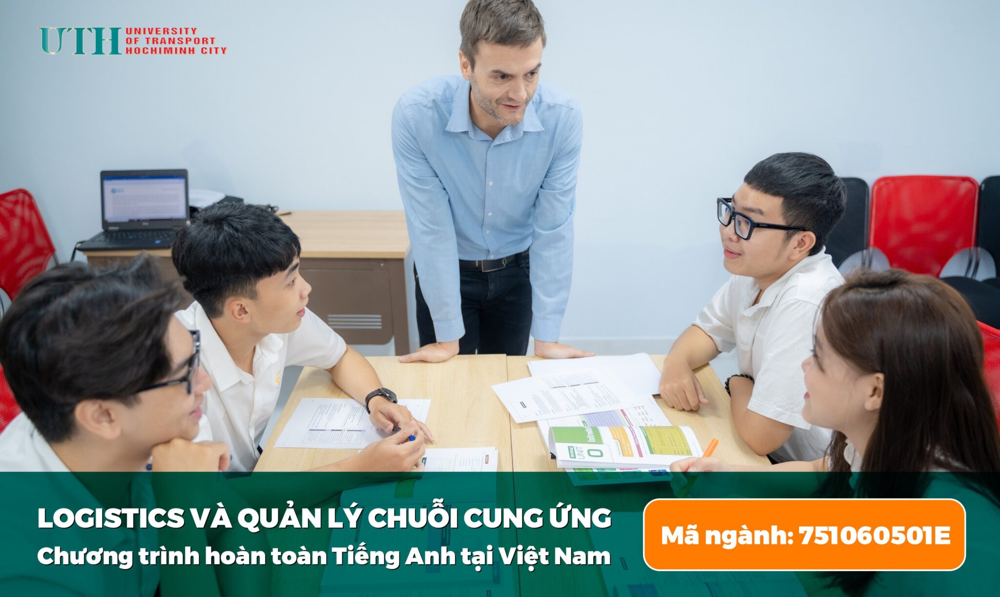 Trường đại học GTVT TP.HCM (UTH) phát triển chương trình hoàn toàn tiếng anh ngành Logistics và quản lý chuỗi cung ứng