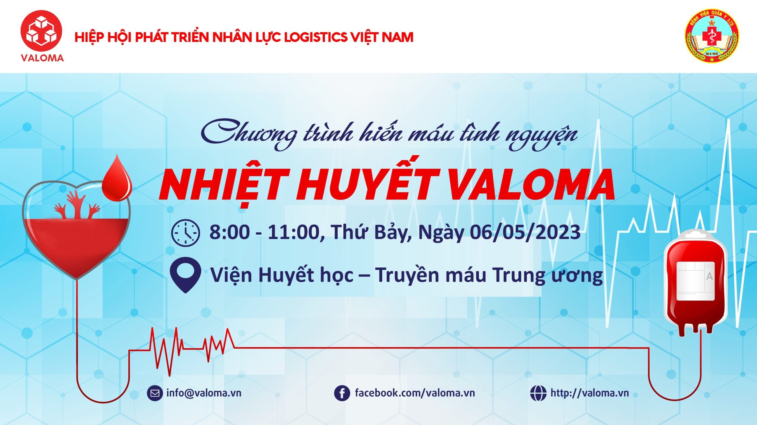 Thư kêu gọi tham gia hiến máu tình nguyện “NHIỆT HUYẾT VALOMA”