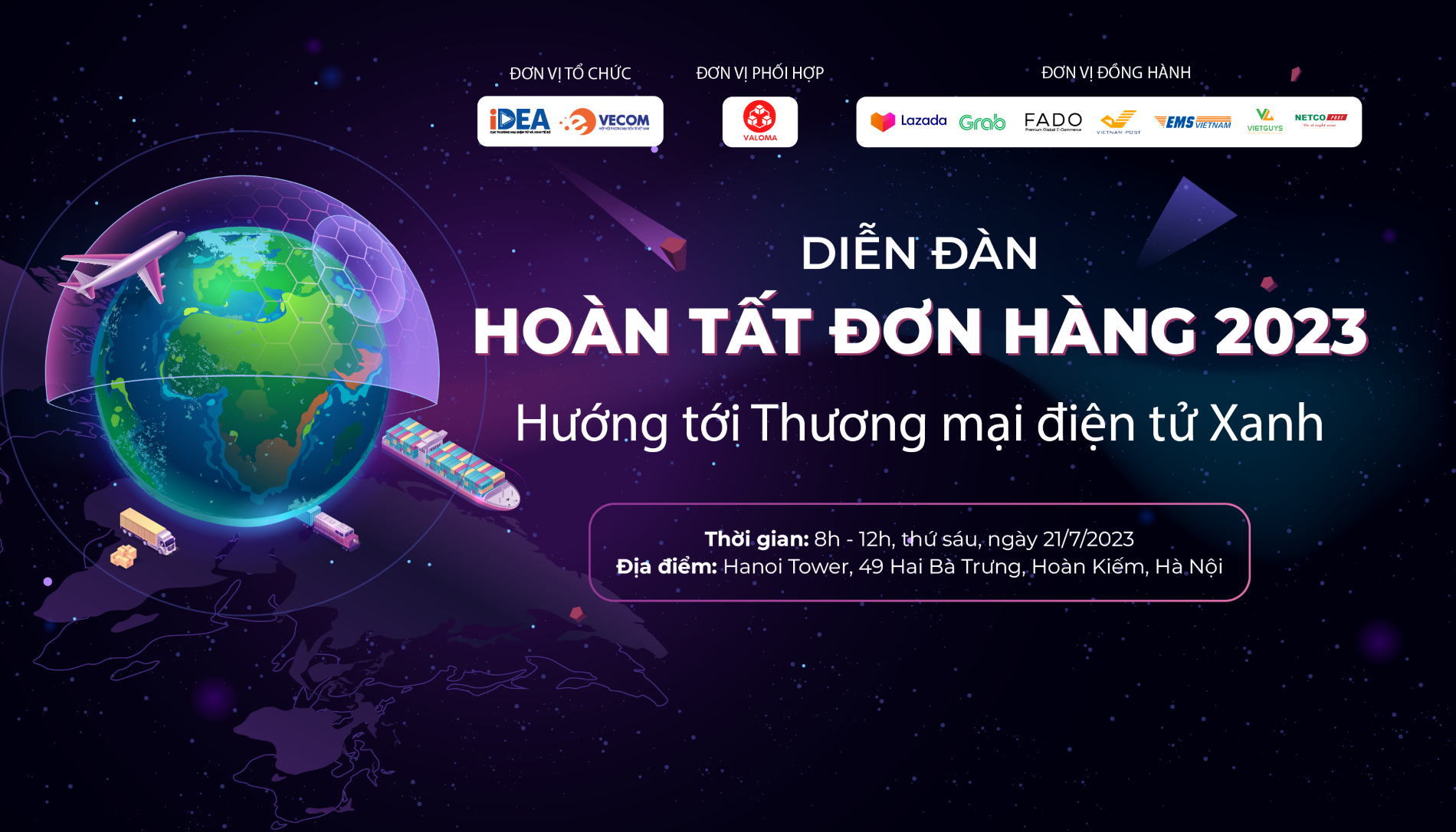 VALOMA phối hợp cùng VECOM, Cục TMĐT và Kinh tế số tổ chức Diễn đàn Hoàn tất đơn hàng 2023