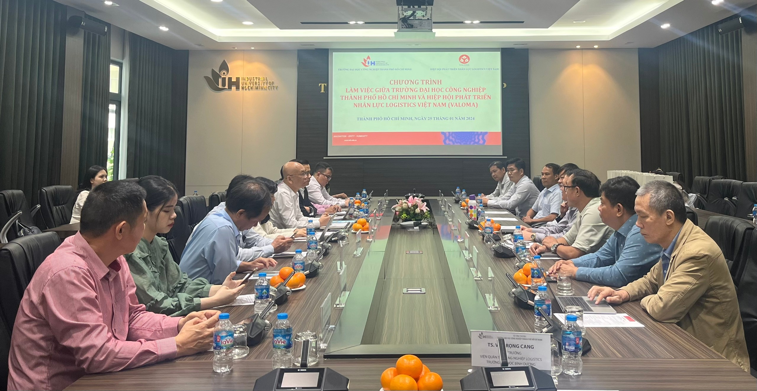 VALOMA thăm và làm việc tại Trường Đại Học Công Nghiệp Thành Phố Hồ Chí Minh