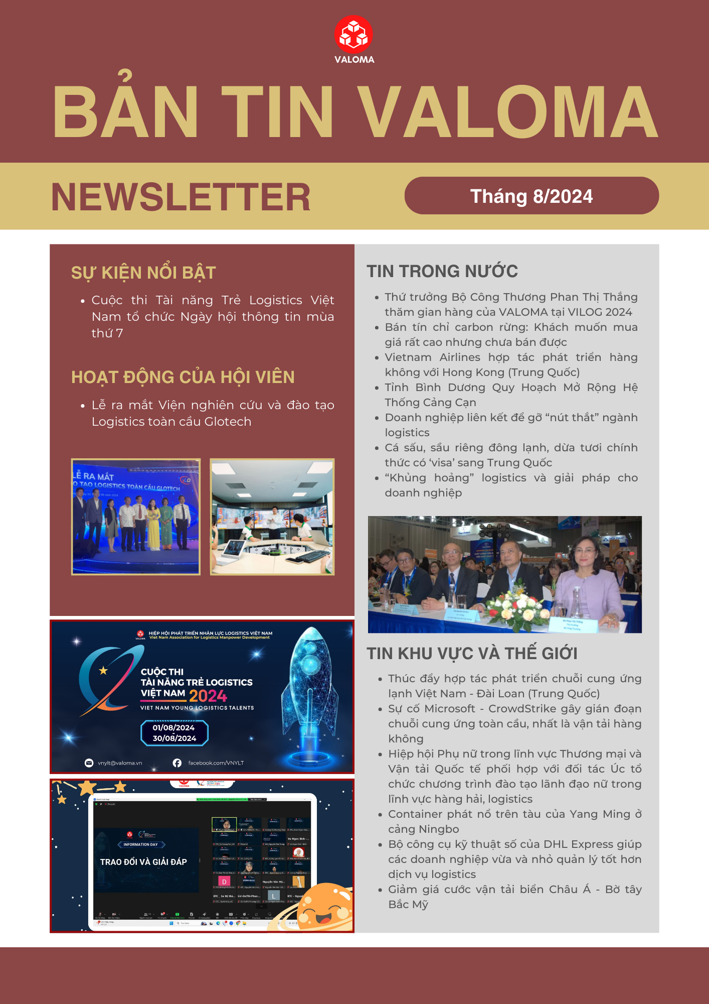 Bản tin VALOMA tháng 8/ 2024
