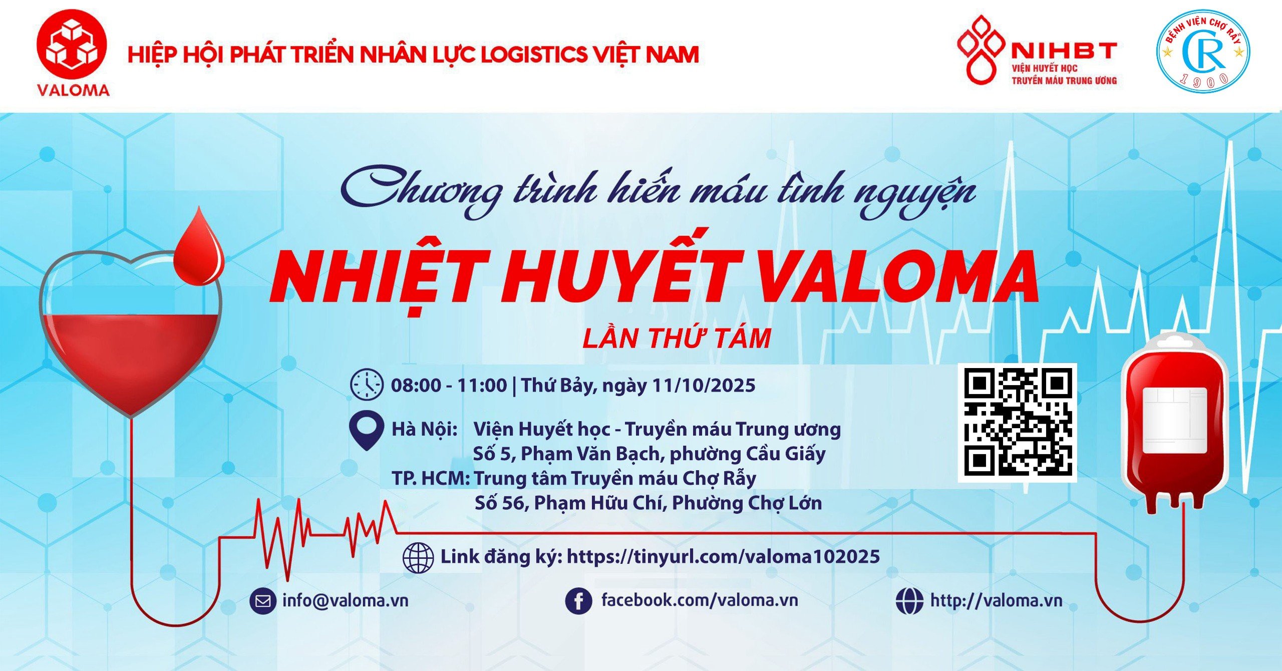Chương trình hiến máu nhân đạo “nhiệt huyết VALOMA” lần thứ tám