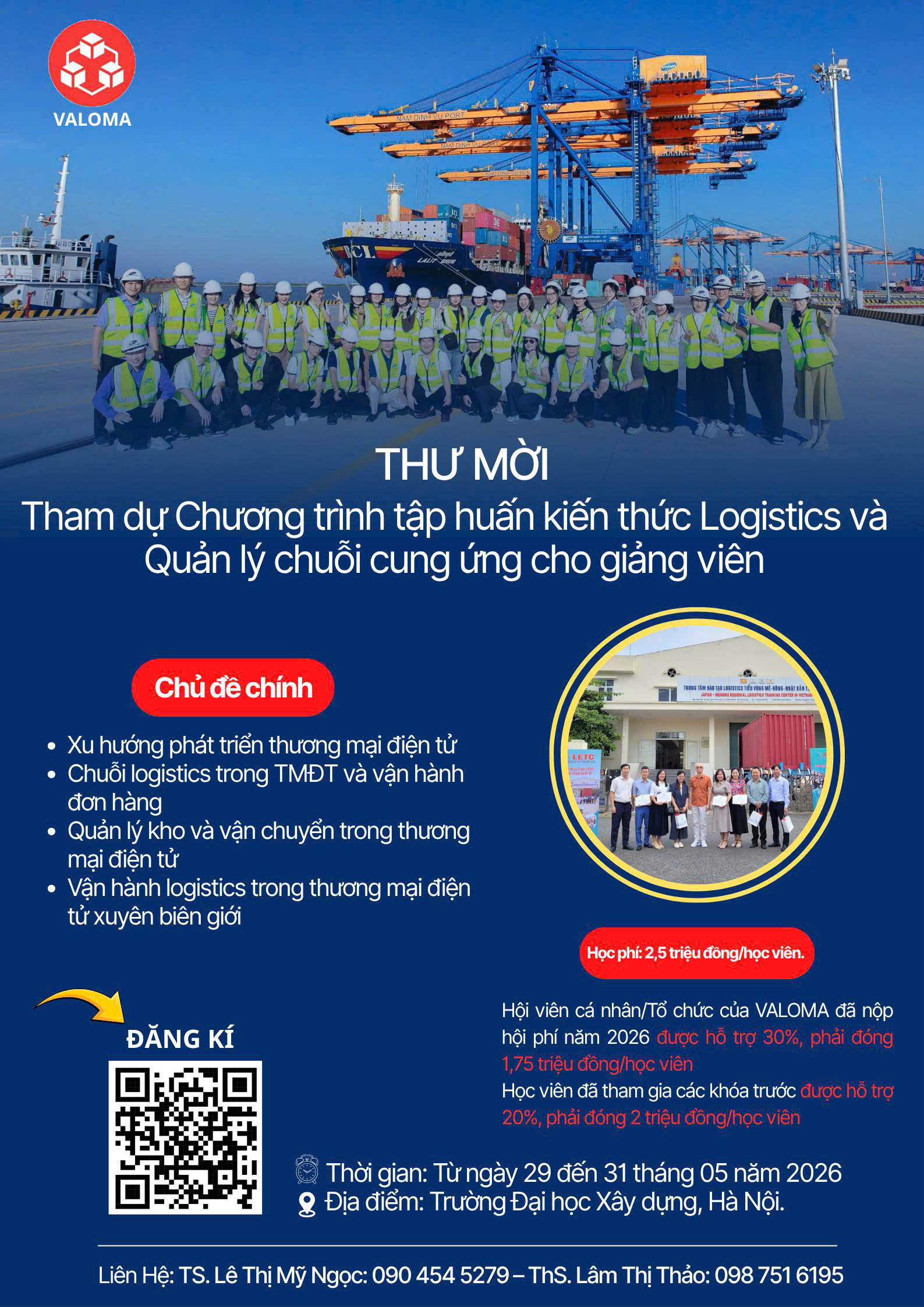 Tham dự khóa tập huấn giảng viên Logistics và quản lý chuỗi cung ứng năm 2026